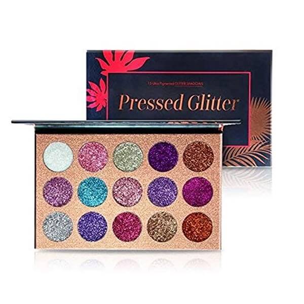 Beauty Glazed 15 Ultra Pressed Glitter Eyeshadow Palette